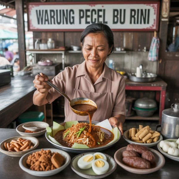 Profil UMKM Warung Pecel Madiun Bu Rini Cita Rasa Tradisional yang Tetap Bertahan